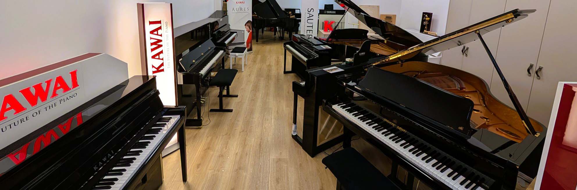 Ladengeschäft vom Pianohaus Filipski in Kaarst bei Düsseldorf