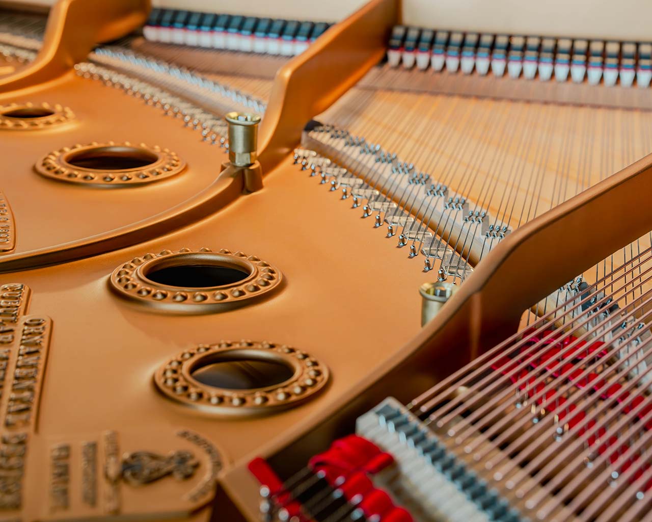 Makroansicht eines Steinway Flügels