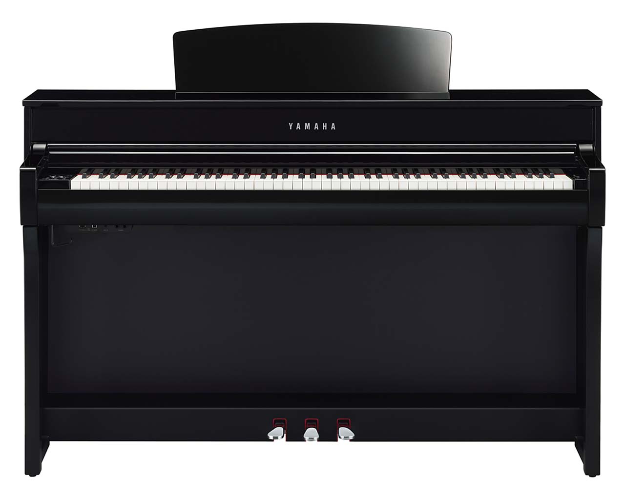 Yamaha Clavinova CLP 745 PE Digitalpiano schwarz poliert Ansicht Front Pianohaus Filipski