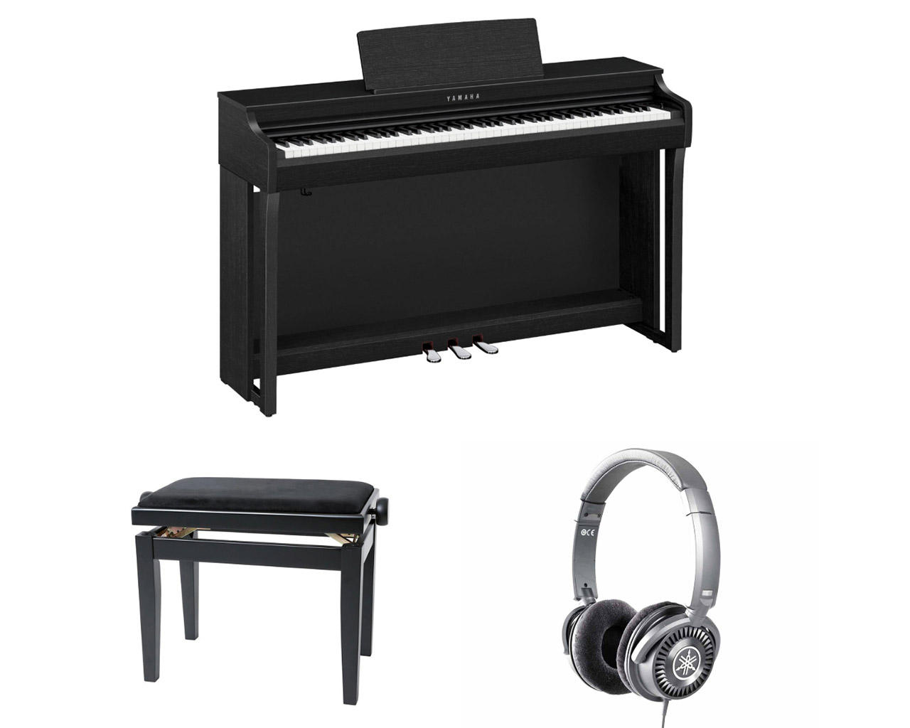 Yamaha Clavinova CLP 825 B Digitalpiano schwarz Set