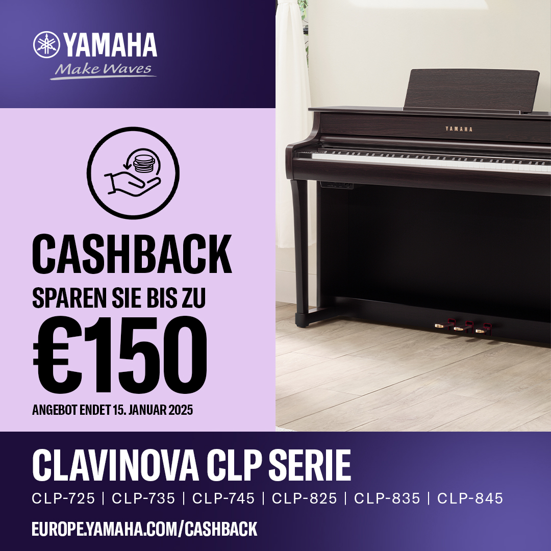 Yamaha Clavinova CLP 825 R Digitalpiano Rosenholz