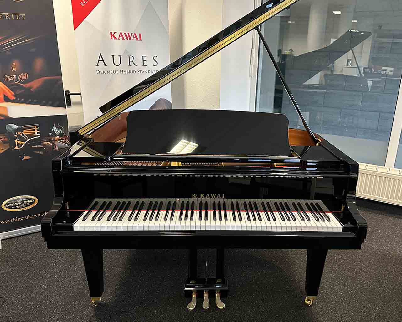 Kawai Flügel GL-10 NEUINSTRUMENT erst outlet mieten deutschlandweite Lieferungen