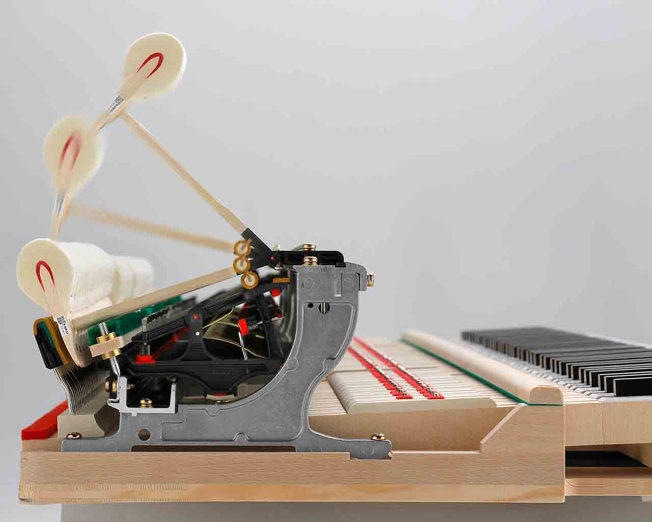 Mechanik mit Hammerköpfen der Kawai GL Serie